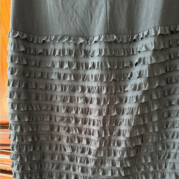 Joseph Ribkoff sleeveless black sheath dress layered ruffles size 12 - Picture 6 of 6